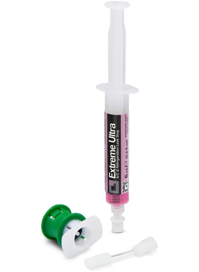 ERRECOM Extreme Ultra - 6 mL, Leak Stop for Vehicle A/C Systems, includes R1234yf adapter