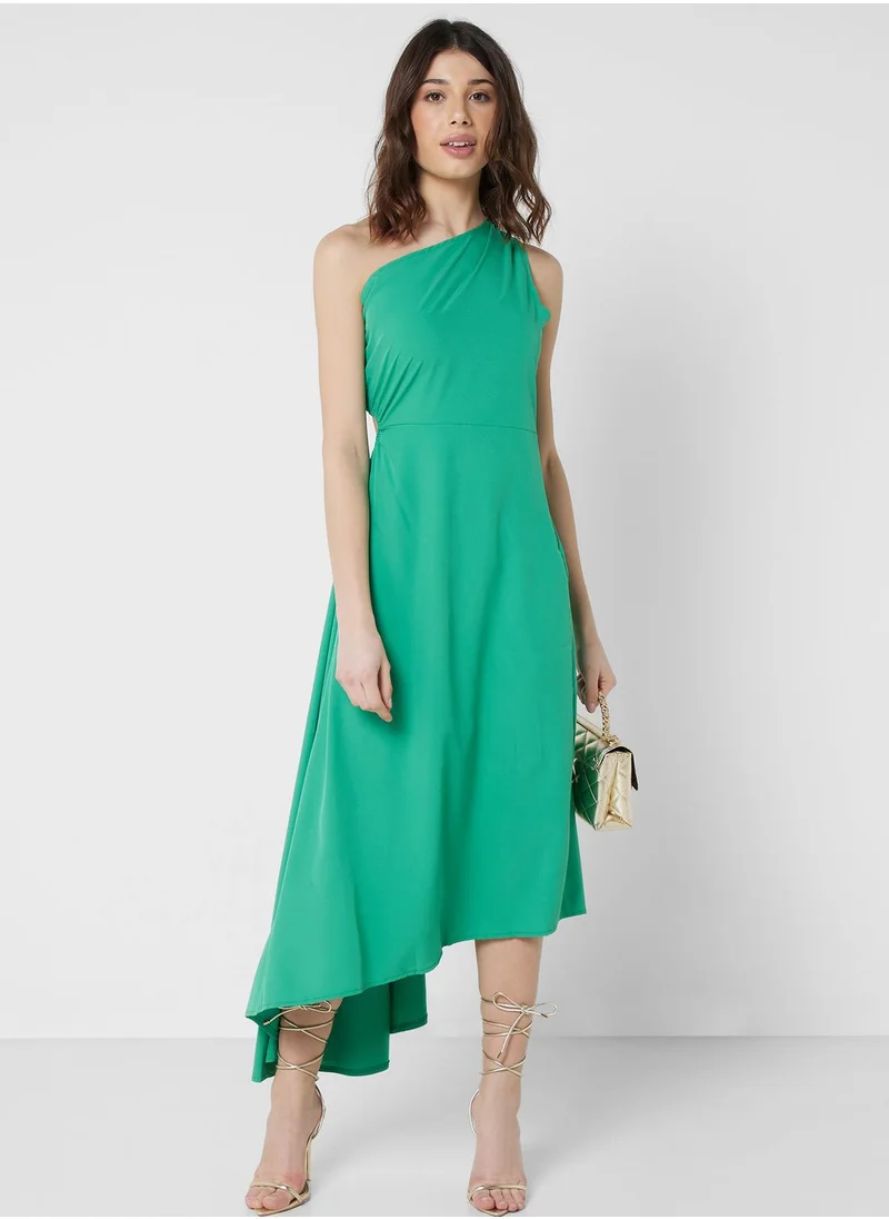 ELLA One Shoulder Asymmetric Cut Dress