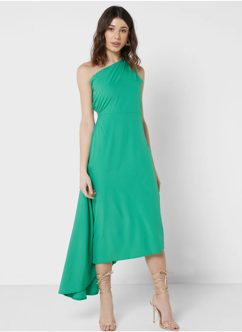 ELLA One Shoulder Asymmetric Cut Dress