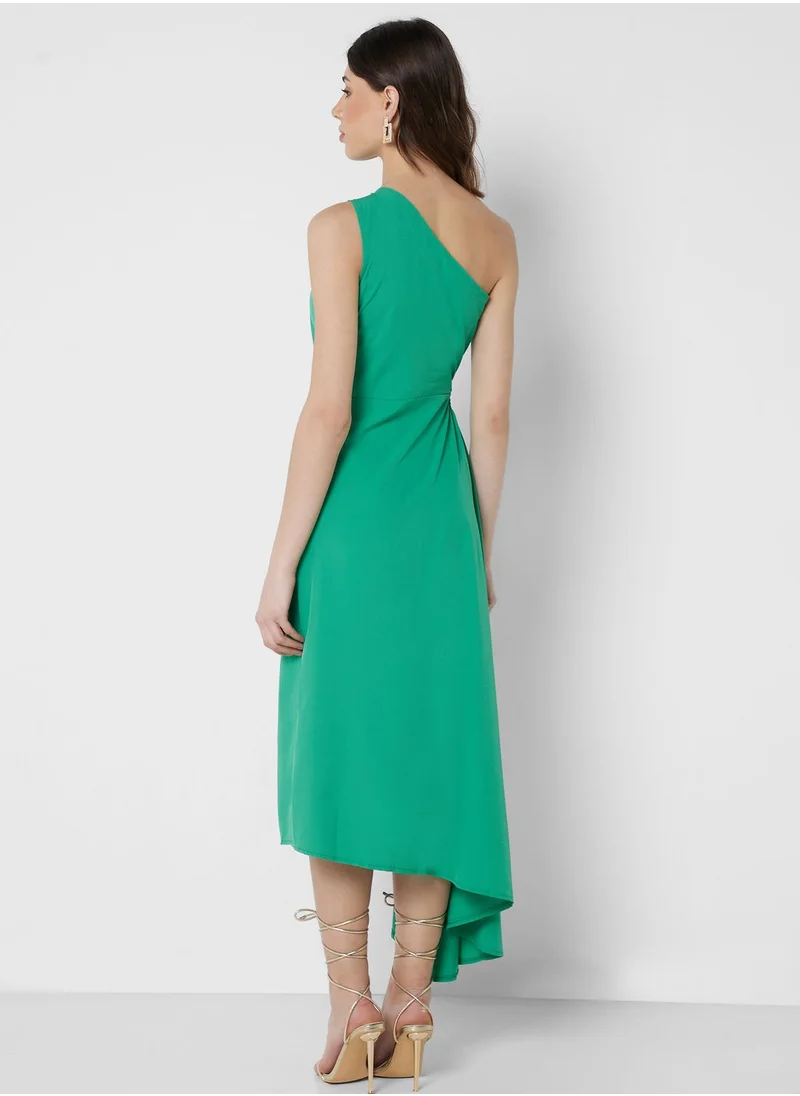 ELLA One Shoulder Asymmetric Cut Dress