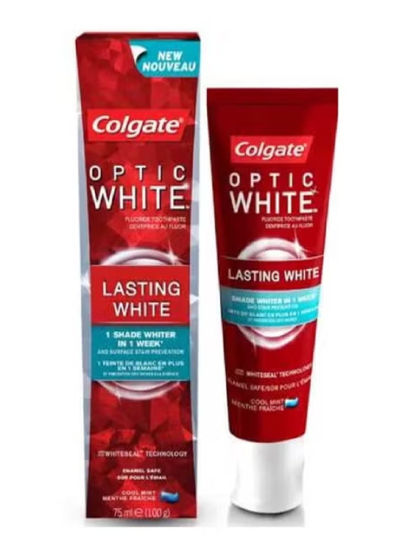 Colgate كولجيت أوبتيك وايت لاستيغ وايت معجون أسنان 75 مل