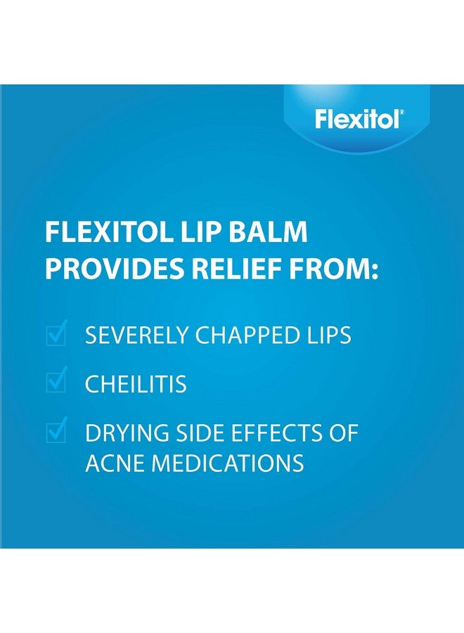 Flexitol Lip Balm, 0.35 Ounce Tube, Cream White, 3 Count (Pack of 1) - Image 3