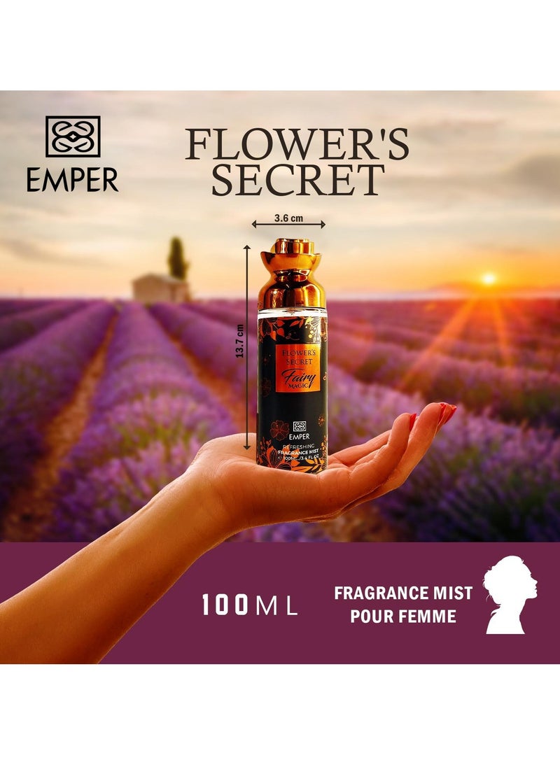 Emper Flower's Secret Fairy Magic - Body Mist - For Women - 100ml  - Image 2