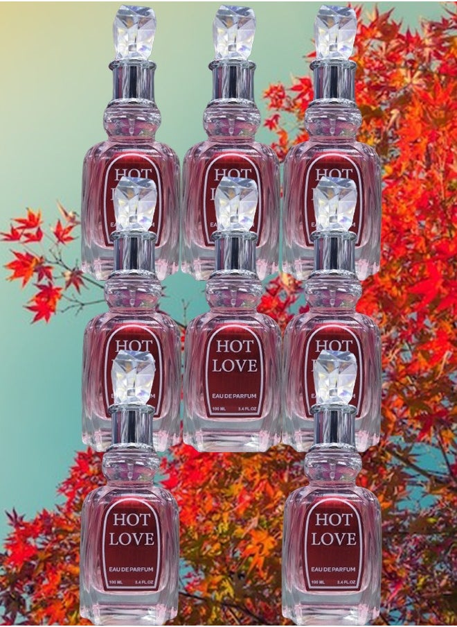 هوت 8 قطع عطر هوت لاف 100 مل  - Image 1