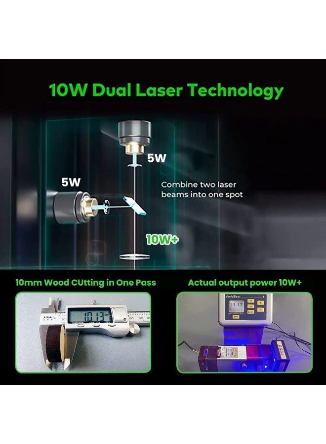 LUNYEE 10W Laser Module With Air Assist Nozzle for CNC  Laser Engraving Machine - Image 4