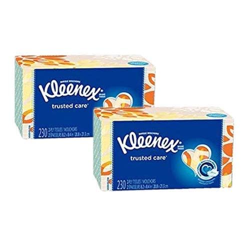 Kleenex Tissues 230 Count 460 Facial Tissues Total 2ply Pack of 2