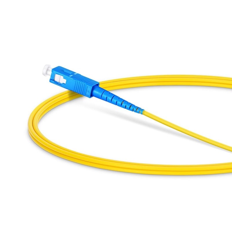 Hexabyte 10 Meter Single Mode SC to SC Fiber Optic Patch Cable – Simplex 9/125 Jumper, FSMS SC/UPC to SC/UPC, Yellow, High-Speed Internet Connectivity - Image 3