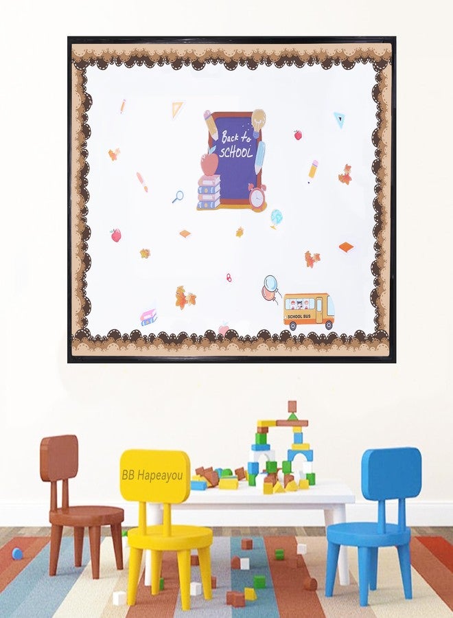BB Hapeayou Brown Bulletin Board Border 65.6ft Classroom Blackboard Decoration for School/Office/Party - Image 4