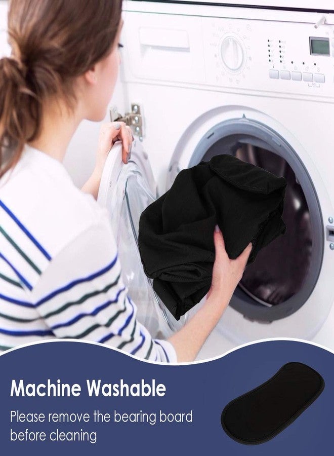 Lukovee Dog Sling Carrier, Hard Bottom Support & Adjustable Soft Padded Shoudler Strap Dog Slings for Small Dogs, Dog Purse with Drawstring Mesh Opening & Zipper Pockets for Puppy Cat Pet (Black) - Image 5