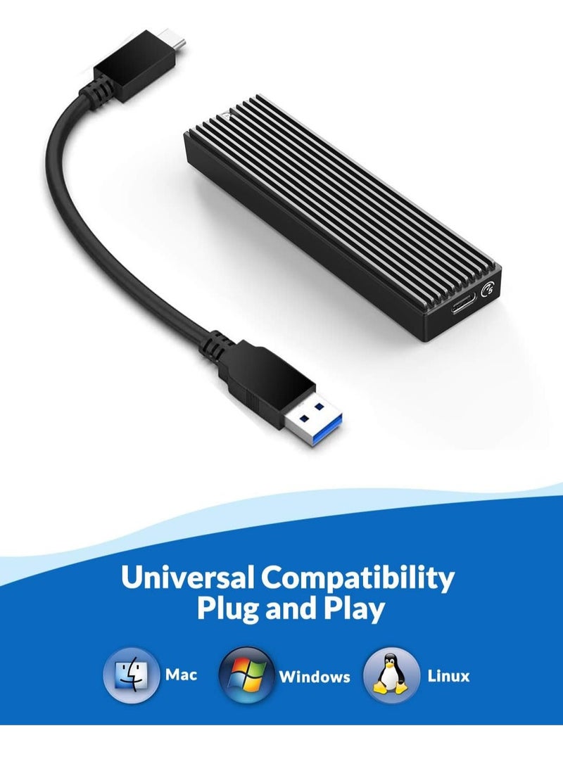 Orico - M.2 NGFF SSD Enclosure USB 3.0 Type-C , 5Gbps , Adapter Portable M2 SATA to USB - Support M.2 SATA B-Key / B+M Key (2230/2242/2260/2280), For UASP and SMART-   Does Not Support NVMe SSD M2PF - Image 1