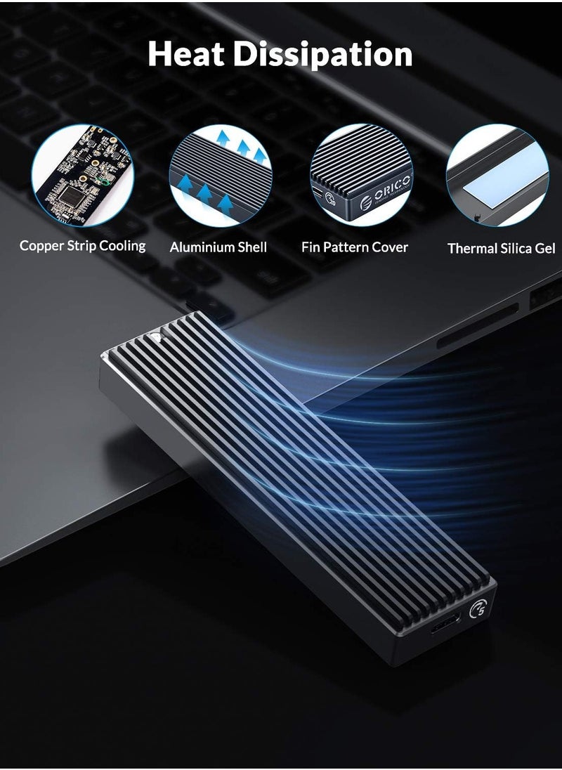 Orico - M.2 NGFF SSD Enclosure USB 3.0 Type-C , 5Gbps , Adapter Portable M2 SATA to USB - Support M.2 SATA B-Key / B+M Key (2230/2242/2260/2280), For UASP and SMART-   Does Not Support NVMe SSD M2PF - Image 1