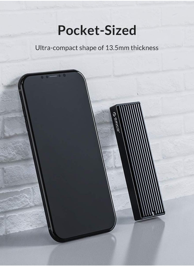 Orico - M.2 NGFF SSD Enclosure USB 3.0 Type-C , 5Gbps , Adapter Portable M2 SATA to USB - Support M.2 SATA B-Key / B+M Key (2230/2242/2260/2280), For UASP and SMART-   Does Not Support NVMe SSD M2PF - Image 1