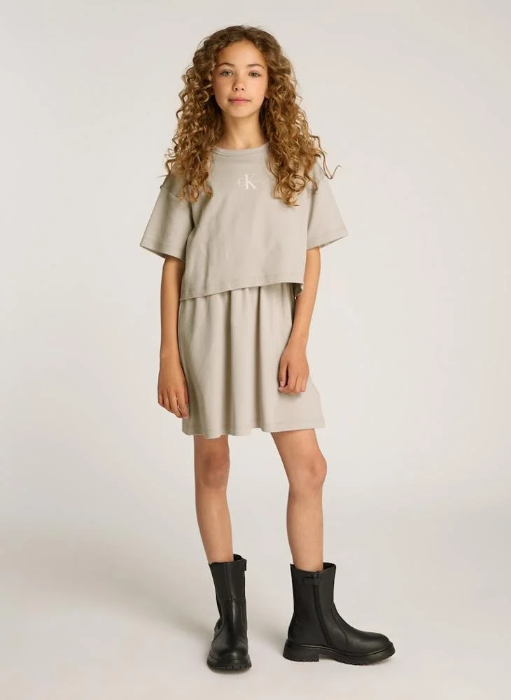 كالفن كلاين جينز Kids Logo T-Shirt & Skirt