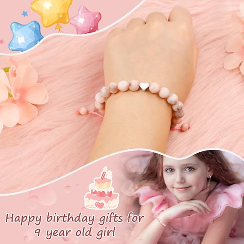 Sereney 9 Year Old Girl Birthday Gifts, Adjustable Beaded Bracelets as 9th 9yr Nine Year Old Birthday Gifts for Girls Daughter Niece Granddaughter - Image 2