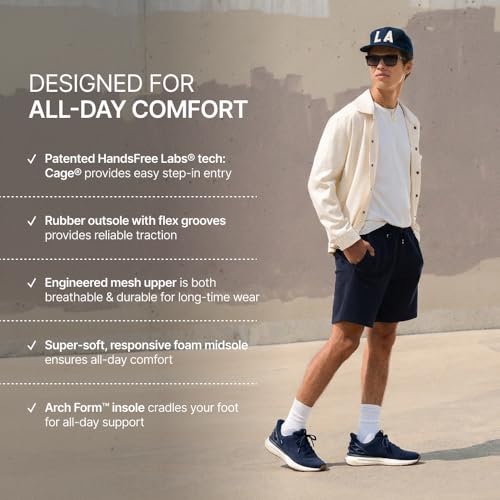 Kizik Athens 2 Slip On Shoes for Men: Comfortable All-Day for Walking, Gym, or Casual Wear, Wide Toe Box Available, Slip in & Stand Out, Hands Free - Naval Academy M9 - Image 3