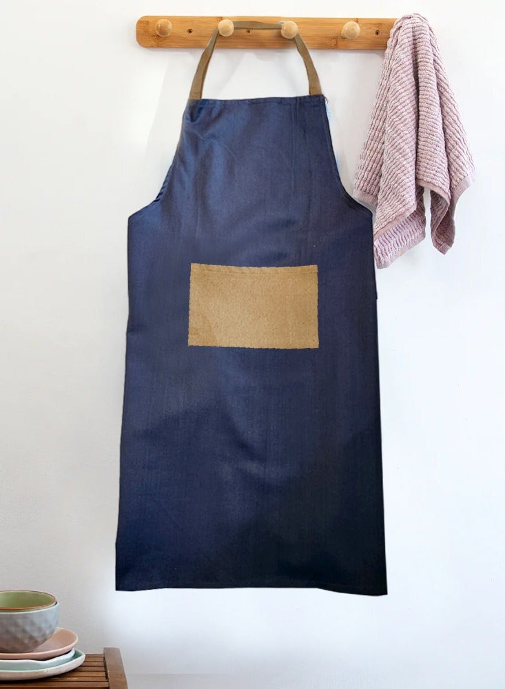 بيفت مريلة المطبخ أوركارد دينم (أزرق وكراميل) - Image 4