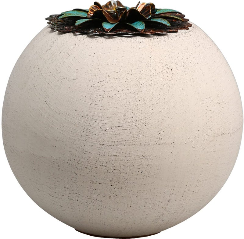 Pavilion Gift Company 19093 Forever in My Heart Terra Cotta Candle Holder, 4-Inch, White - Image 4