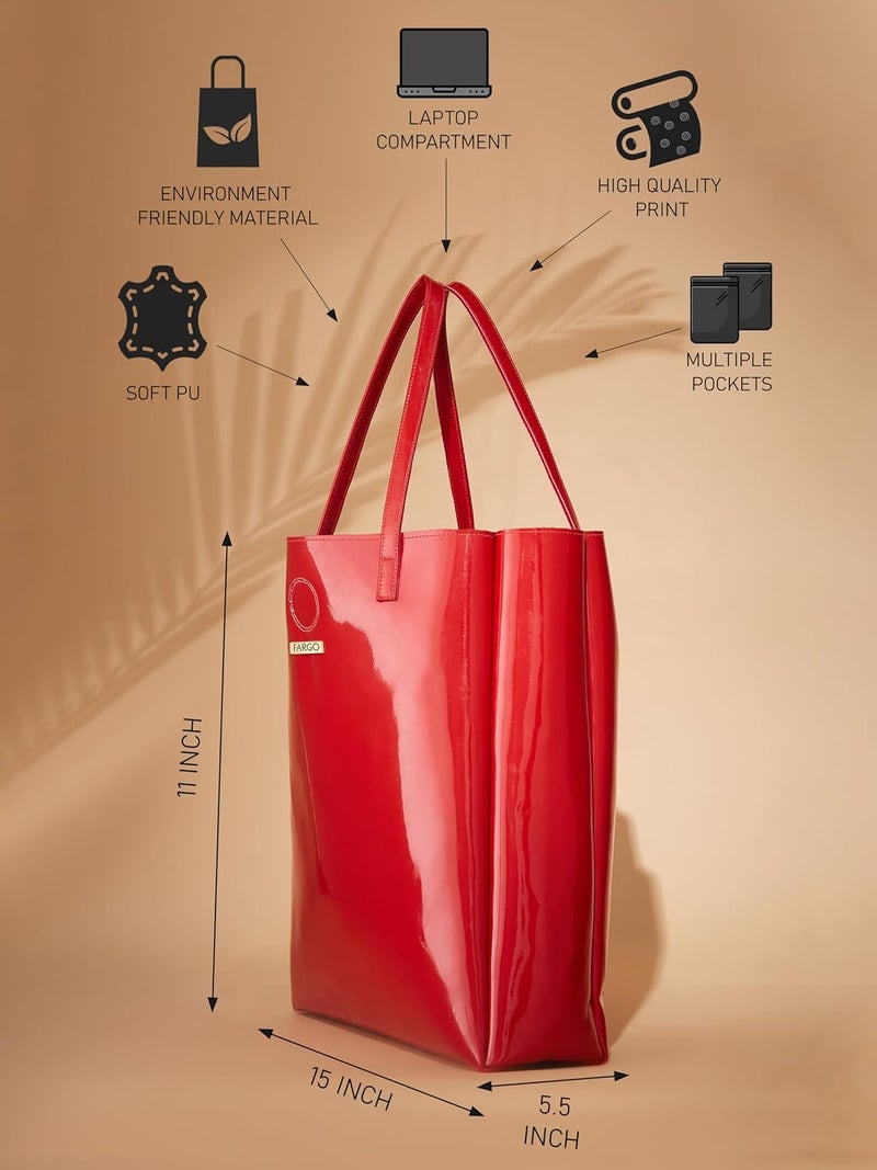 Fargo PU Women's Stylish Handbag Women Tote Bag - Image 4