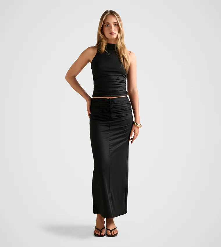 Forever New  Savannah Ruched Mesh Skirt for Women | Best Price UAE