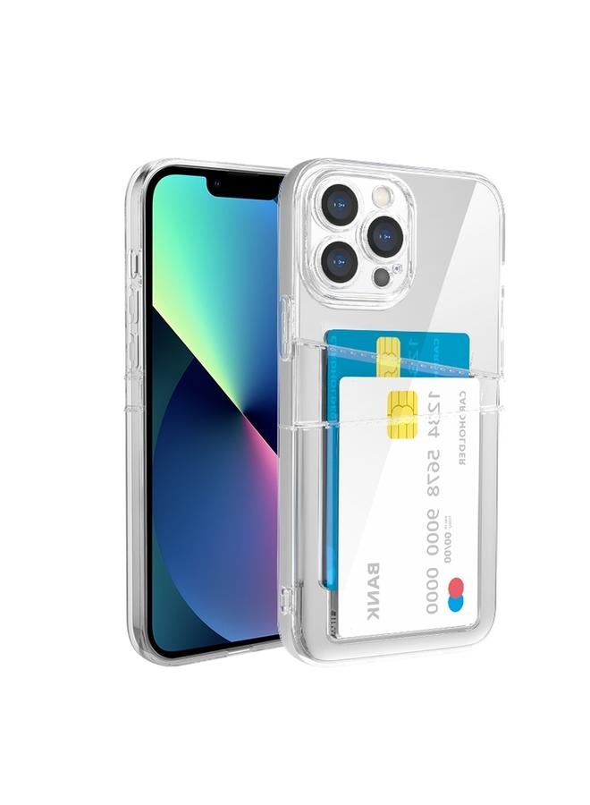 اس-توب جراب لهاتف iPhone 13 مزود ببطاقة مزدوجة من مادة TPU - Image 1