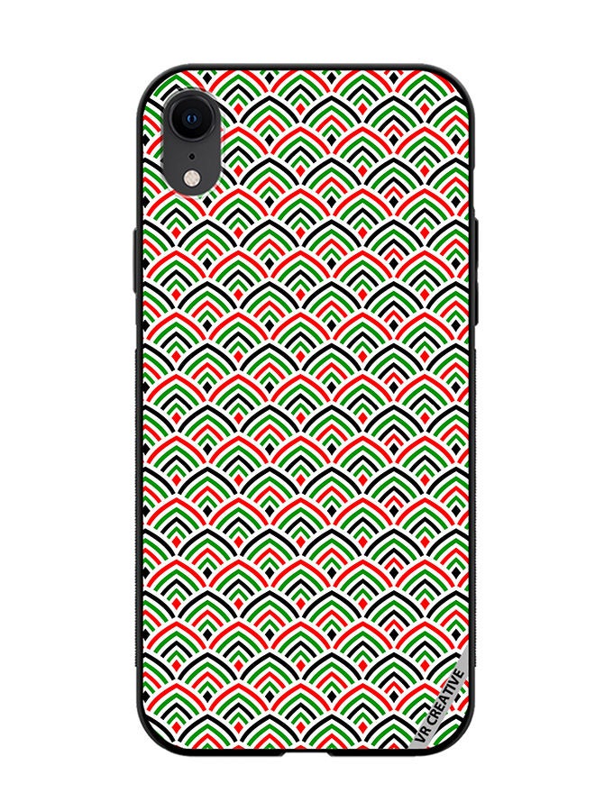 VR CREATIVE Protective Case Cover For Apple iPhone XR United Arab Emirates Flag Colors Design Multicolour - Image 1