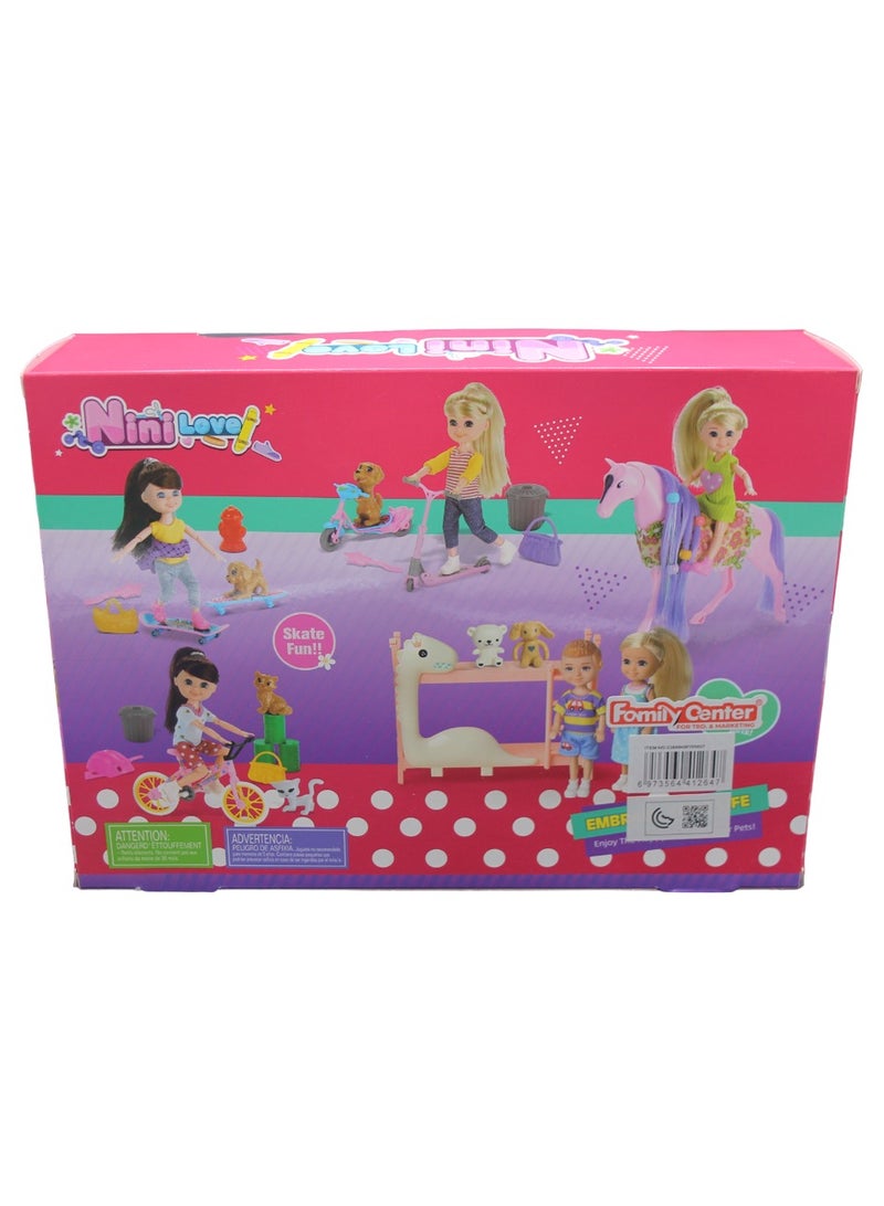 Nini Love Doll Motorcycle with Pets and Accessories 31-2389949P - Image 2