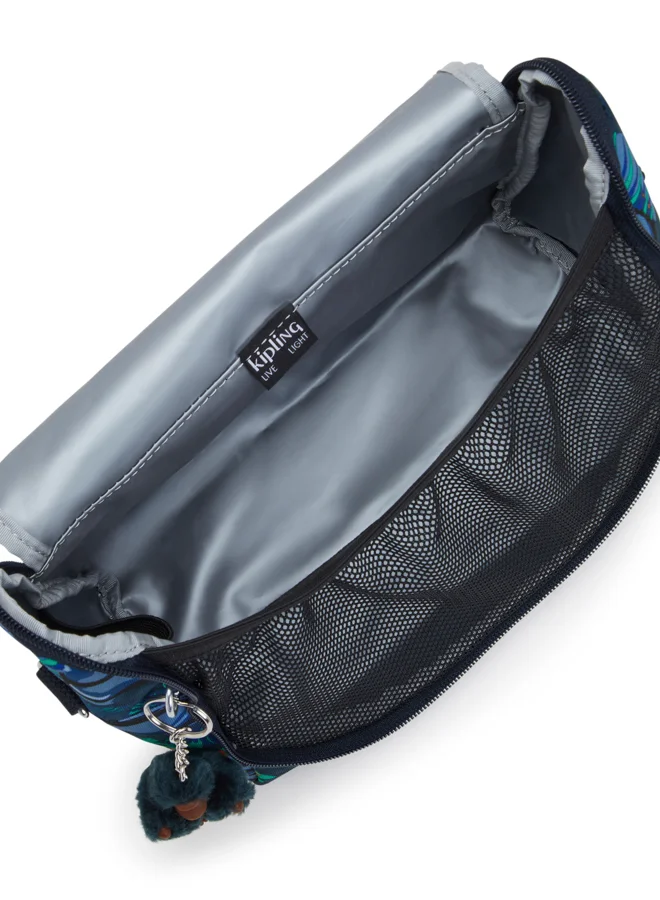 kipling Large lunchbox (with trolley sleeve) Unisex Blue Monkey Fun New Kichirou