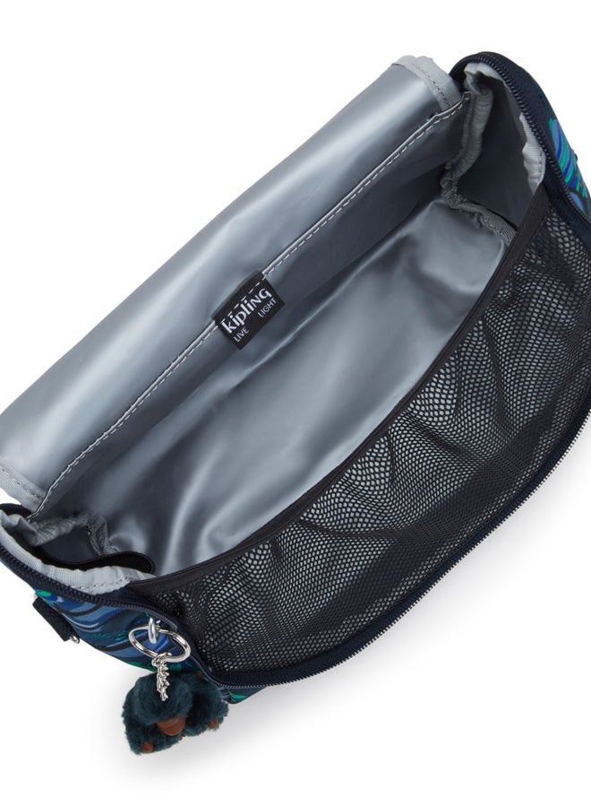كيبلينغ كيشيرو لانش بوكس كبير (مع جيب ترولي) أزرق قرد مرح للجنسين - Image 3