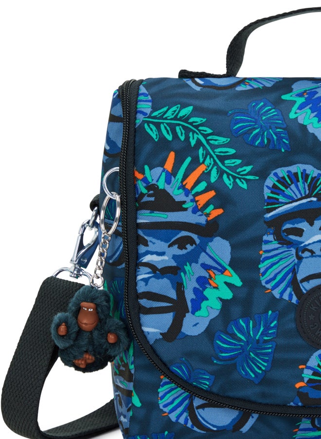 كيبلينغ كيشيرو لانش بوكس كبير (مع جيب ترولي) أزرق قرد مرح للجنسين - Image 5