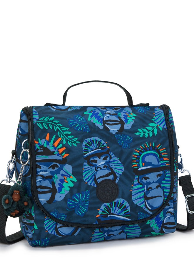 كيبلينغ كيشيرو لانش بوكس كبير (مع جيب ترولي) أزرق قرد مرح للجنسين - Image 4