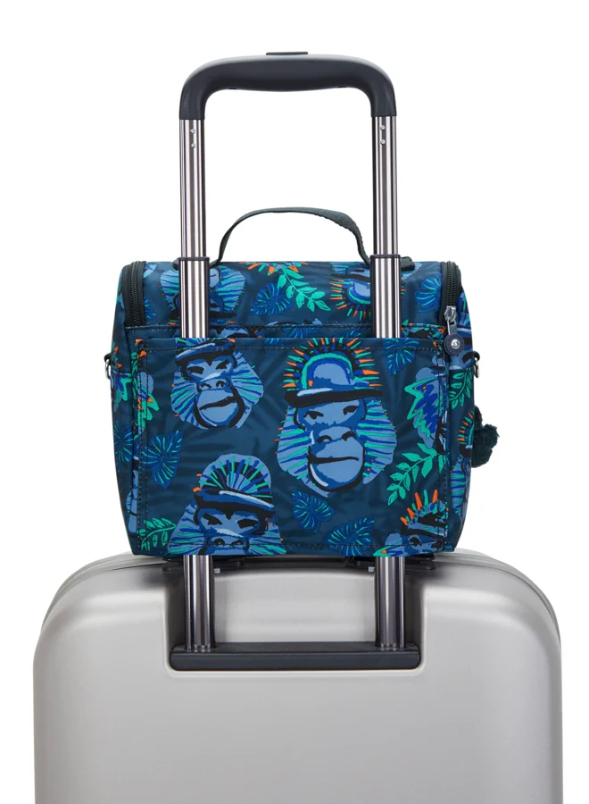 kipling Large lunchbox (with trolley sleeve) Unisex Blue Monkey Fun New Kichirou