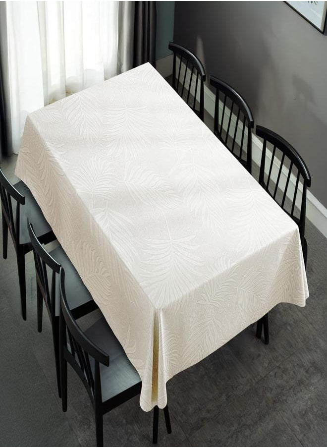 Intex Curtains House - Intexhome  Anallia Linen Rectangle Tablecloth Suitable For Reciption , Living Rooms And Kitchen Tables - Modern Design - Set Of One Piece - Image 1