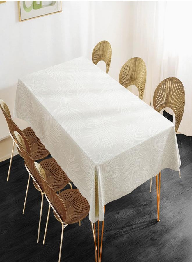 Intex Curtains House - Intexhome  Anallia Linen Rectangle Tablecloth Suitable For Reciption , Living Rooms And Kitchen Tables - Modern Design - Set Of One Piece - Image 1
