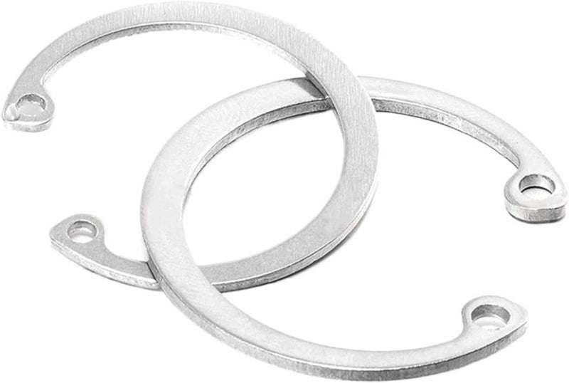 External Large Retaining Ring, 1-40pcs 8mm to 75mm C Type Internal Circlips Retaining Rings for Bores CirClip 304 A2 Stainless Steel(18mm (20pc)) - Image 4