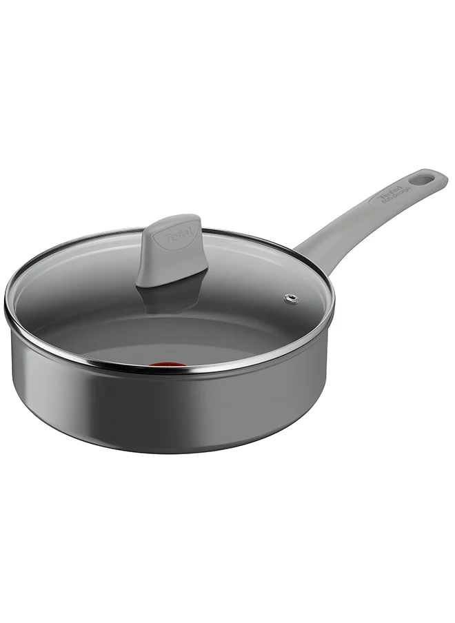 تيفال TEFAL Renew, On | Sautepan 24 cm | Ceramic Non-Stick Coating | 100% recycled aluminium body | Healthy Cooking | Thermo-Signal™ | Made in France | 2 Years Warranty | C4273232