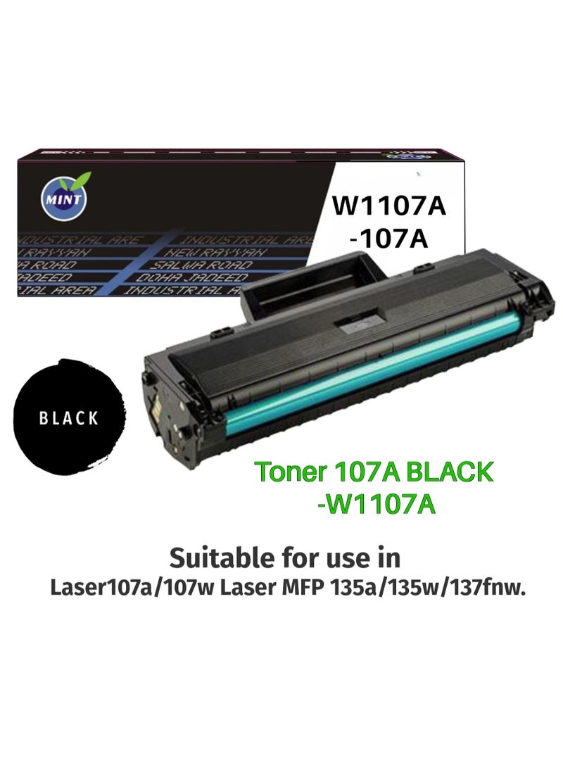 منت حبر 107A أسود - W1107A - Image 1