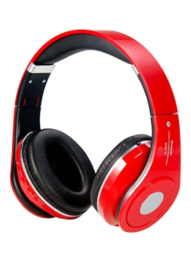Bluetooth Wireless Stereo On-Ear Headphones Red/Black