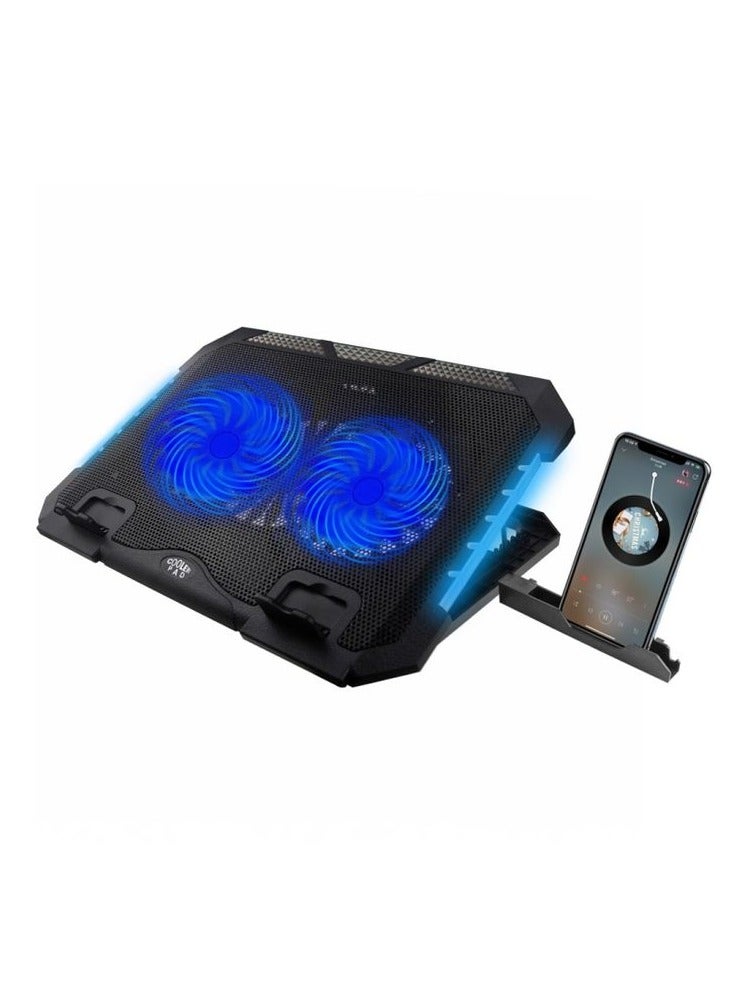 S900 Dual USB Ports RGB Laptop Cooling Stand - Image 1
