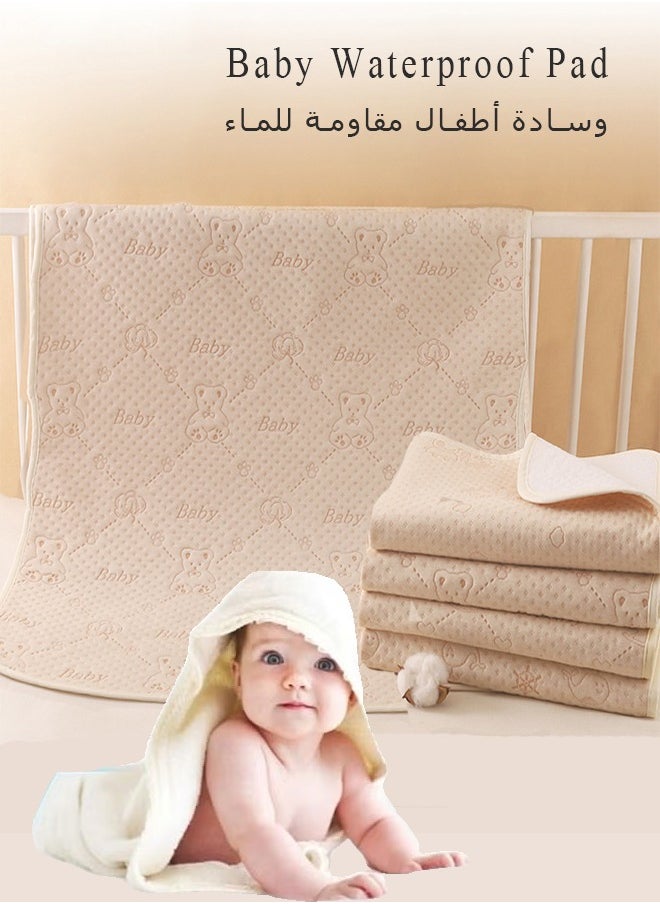Vividorad Baby Waterproof Pad,Baby Changing Mats,Portable Diaper Changing Pad,Soft Cotton Urine Pads Incontinence Underpads For Kidsadult,Reusable And Waterproof, For Home And Outdoors  - Image 1