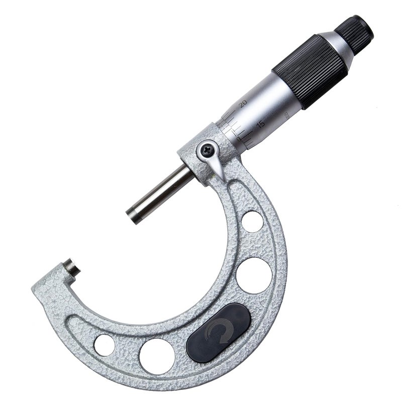 Clockwise Tools MMTR-02 Premium Outside Micrometer with Carbide Tip 1-2" Measuring Range 0.0001" Graduation Precision Machinist Tool - Image 3