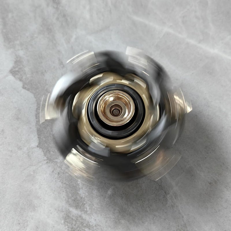 T-Conceal EDC Fidget Sliders Open Armor Spinner Fidget Toy Stress Relief for Adults Magnetic Metal (رمادي ذهبي) - Image 3