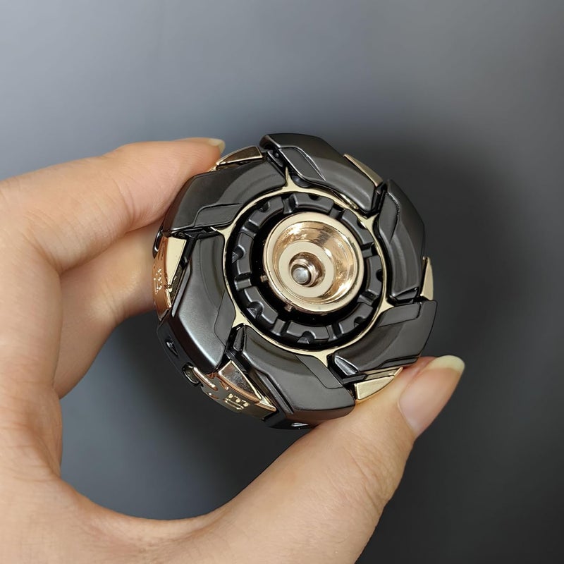 T-Conceal EDC Fidget Sliders Open Armor Spinner Fidget Toy Stress Relief for Adults Magnetic Metal (رمادي ذهبي) - Image 1
