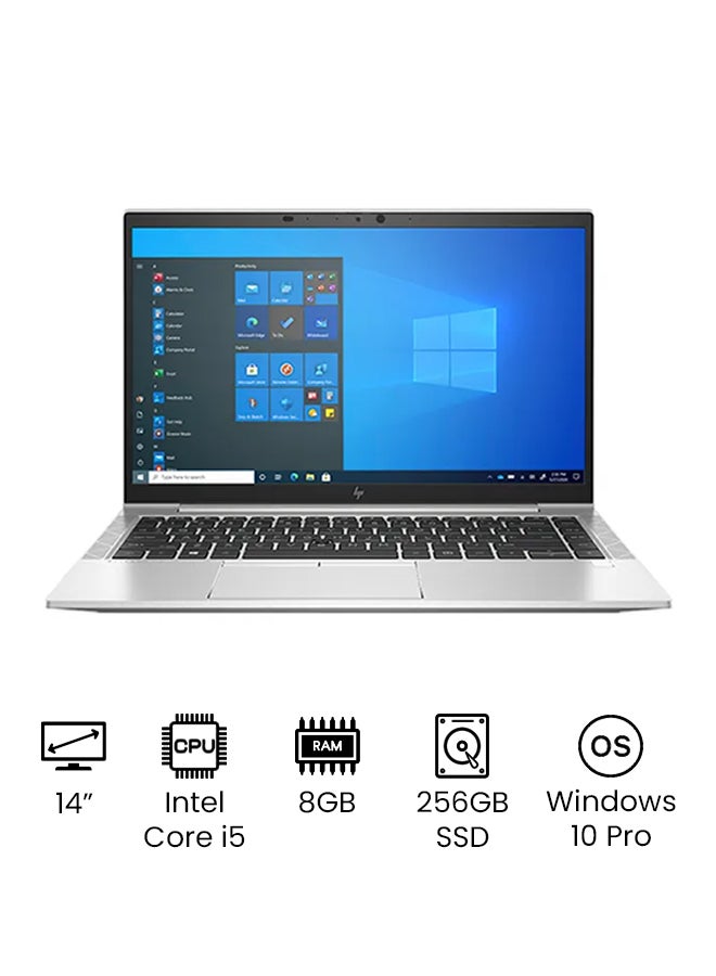 HP EliteBook 840 G8 With 14-Inch Full HD Display, Intel Core i5 processor/8GB RAM/256GB SSD/Intel Intergrated Graphics/ Windows 10 English Silver - Image 1