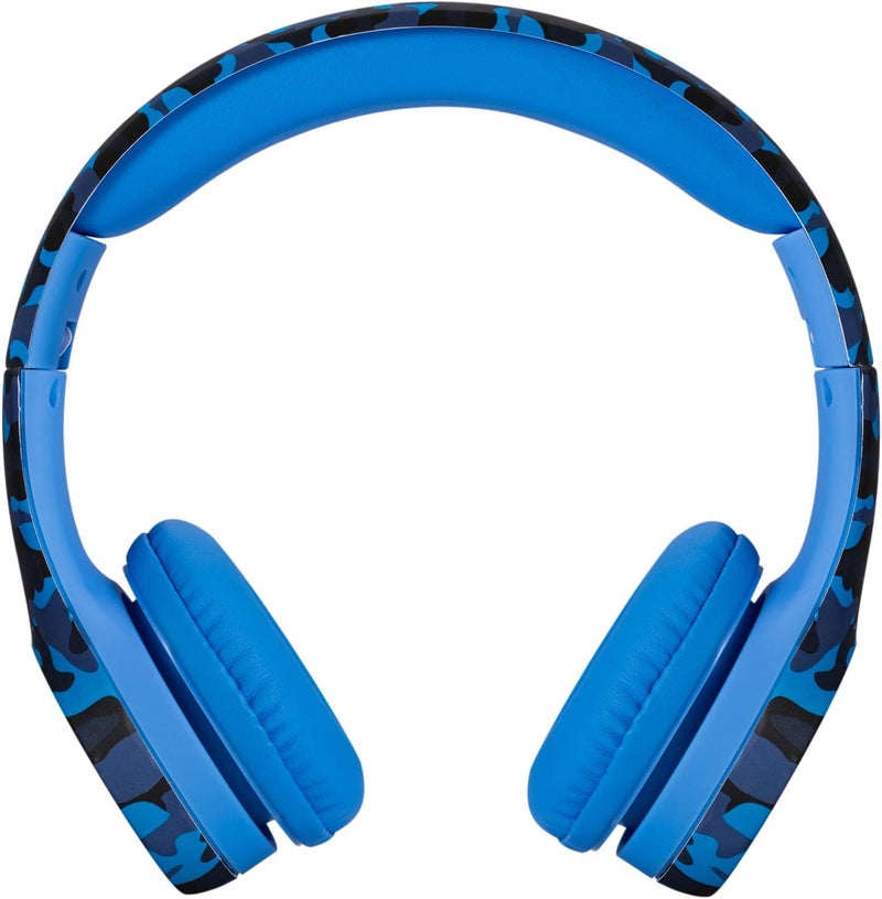 Snug Play+ Kids Headphones – Volume Limited 93dB for Safe Listening – Foldable, Durable Headphones for Toddlers, Boys & Girls – Tangle-Free Cord – Ideal for Travel, School, Tablets - Blue Camo - Image 3
