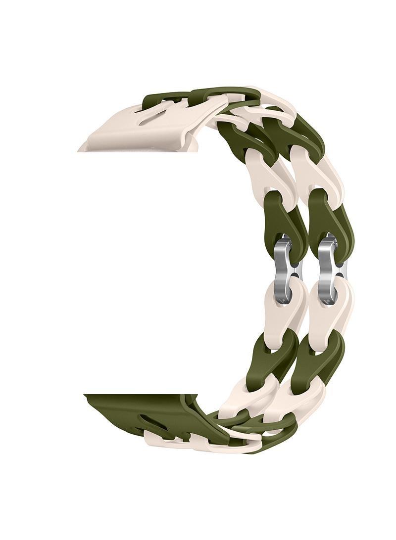 Y&D For Apple 42/44/45/49mm Fashion Hollow Silicone Bracelet Strap - Image 1