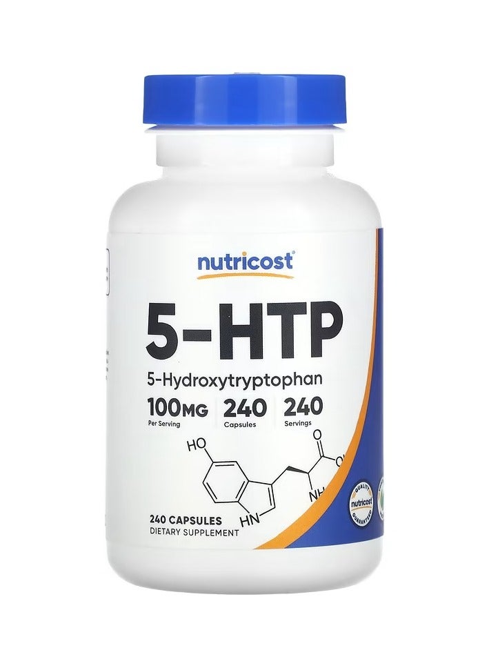Nutricost 5-HTP 100 mg 240 Capsules - Image 1