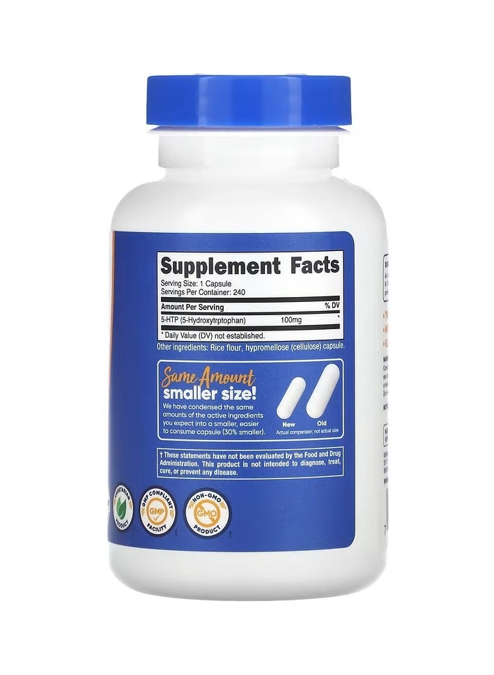 Nutricost 5-HTP 100 mg 240 Capsules - Image 2
