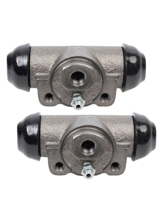 TRQ Rear Wheel Cylinder Set Driver & Passenger Side Compatible with 1980-1993 Ford Mustang 1983-1987 Thunderbird 2002-2009 Mazda B2300 2002-2007 B3000 B4000 1979-1986 Mercury Capri 1983-1988 Cougar - Image 1