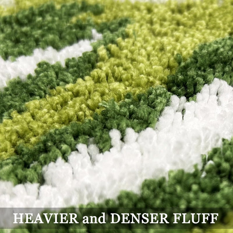 Homantic Green Bathroom Runner Rug - Leaf Long Bath Mat Tropical Monstera Bath Rugs Non Slip Washable Bathrug for Bathroom Floor, Cute Restroom Rug, Plant Absorbent Bathmat Botanical Home Decor 24" x 60" - Image 5