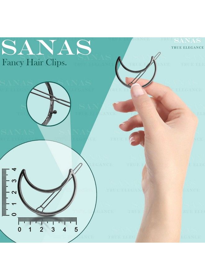 Sanas Cute Metal Hair Pin Korean Fashion Fancy Hair Pins Unique Stylish Hair Accessories For Women And Teens (Pack Of 12) - Image 3
